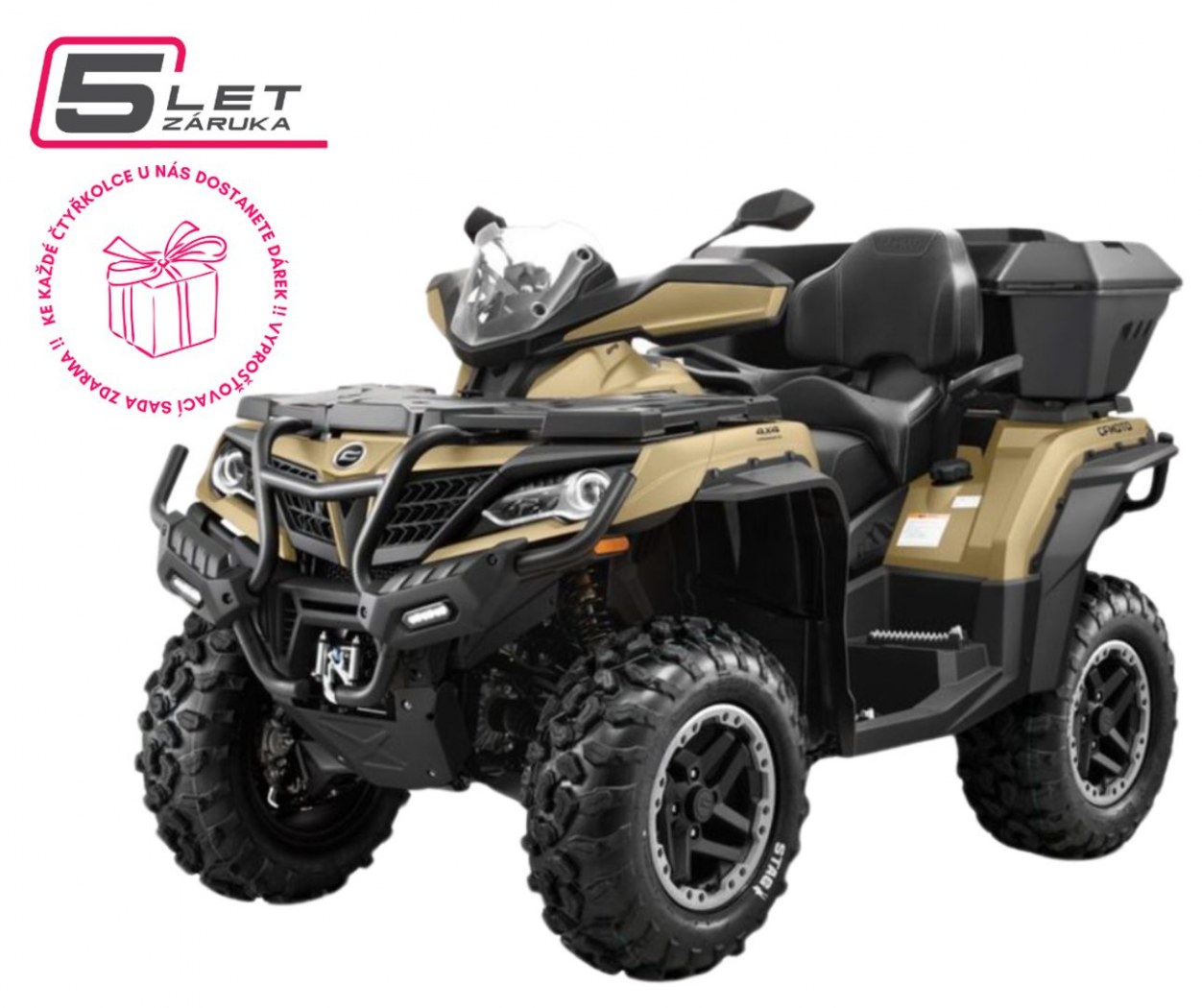 CFMOTO GLADIATOR X1000 OVERLAND G3 EUR 5+ ABS - Desert Tan / písková