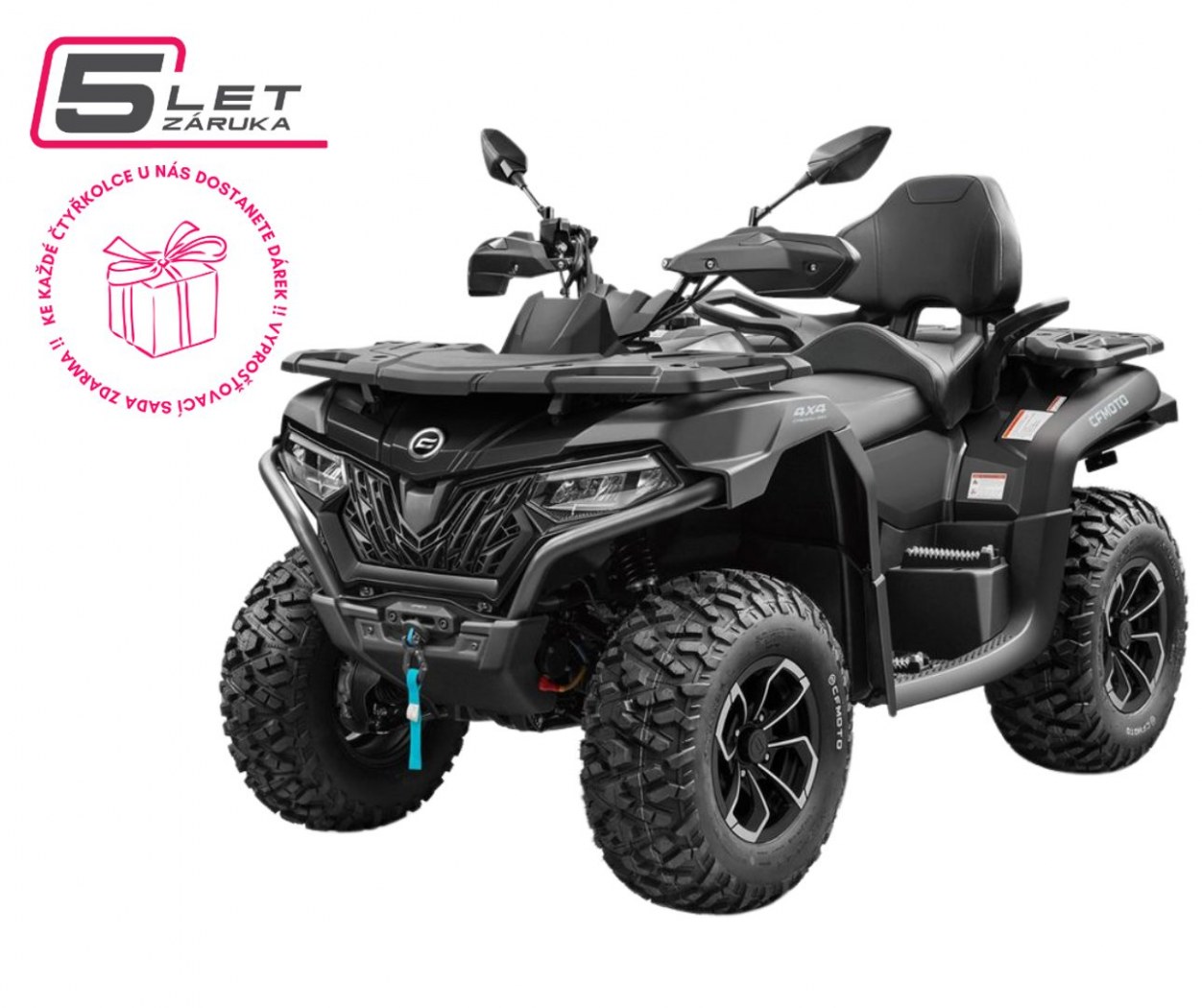 CFMOTO Gladiator X625-A EU5/EU5+ EPS / Jet Black/Nebula Black - Černá